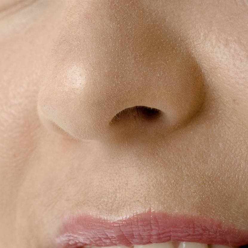 Nase einer Frau