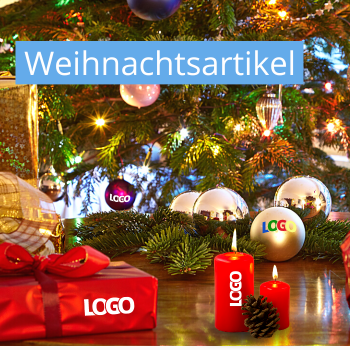 Weihnachtsartikel  als Werbeartikel mit Logo bedrucken